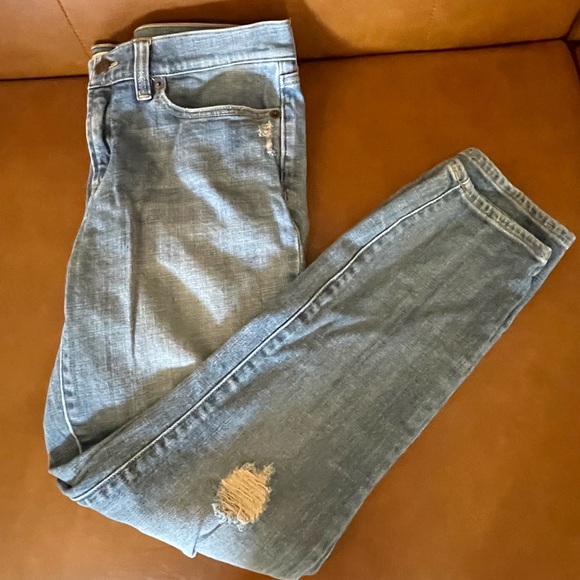 J. Crew Factory Denim - J.CREW distressed stretch jeans
